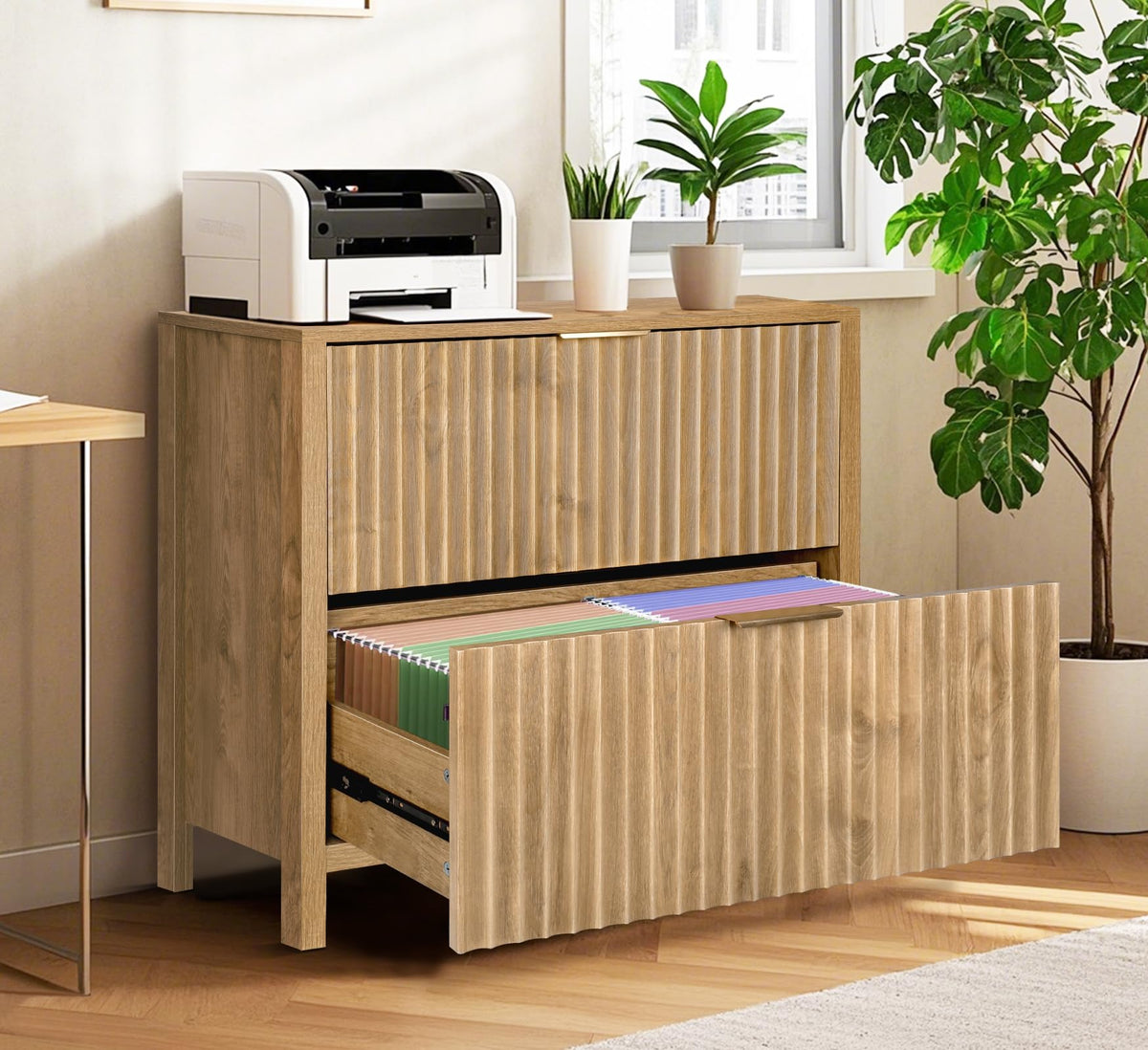 File Cabinet with 2 Drawers and Hanging Bar G5499