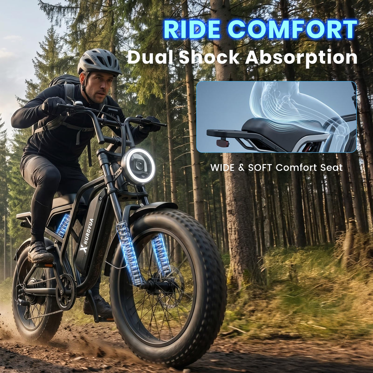 1500W Electric Bike with 48V 15Ah Removable Battery G4333