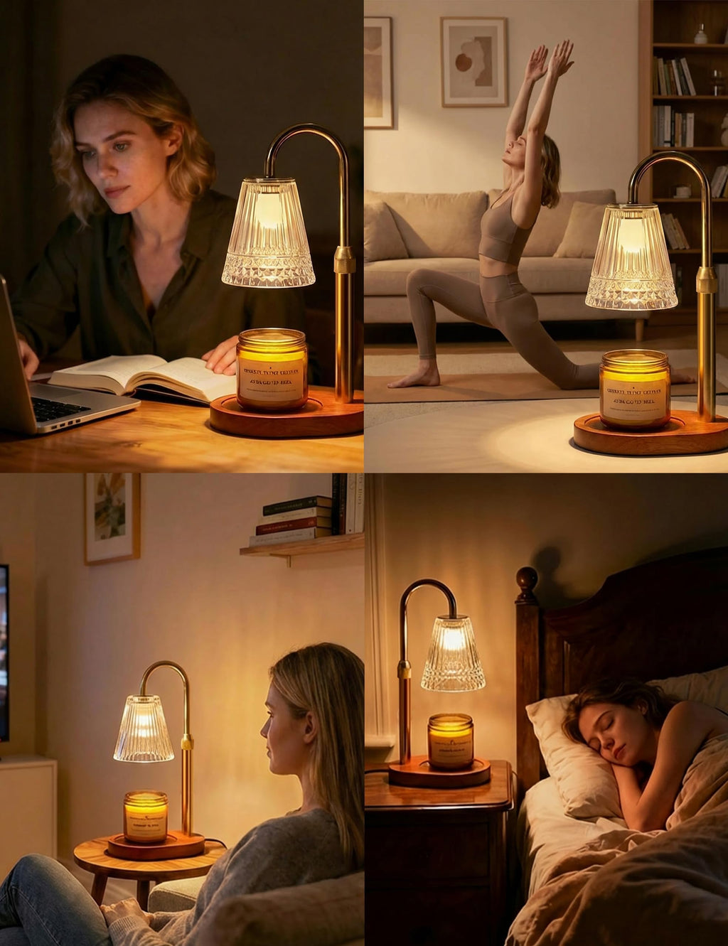 Dimmable Height Adjustable Candle Warmer Lamp with Timer X228
