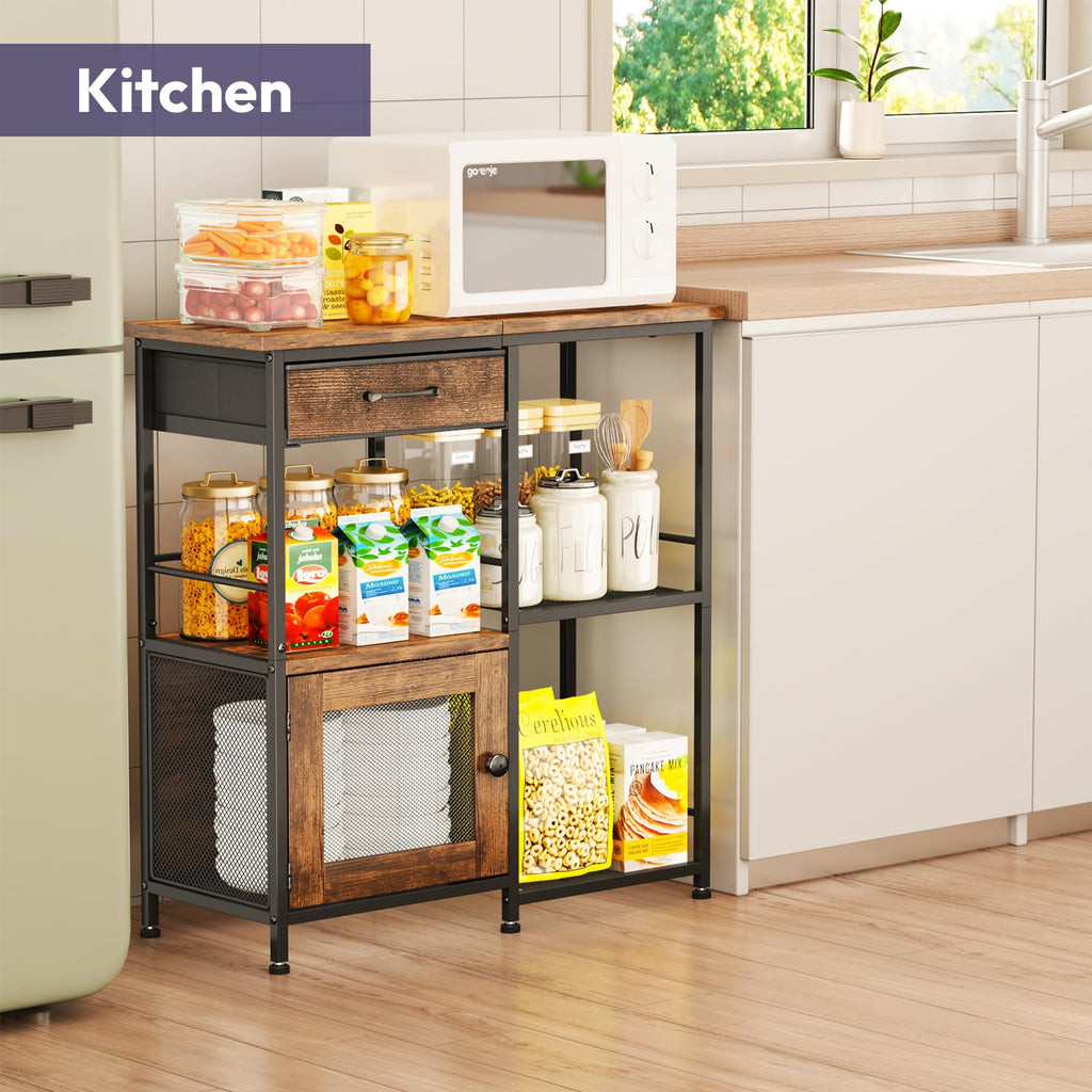 Coffee Bar Cabinet with Drawers B651635