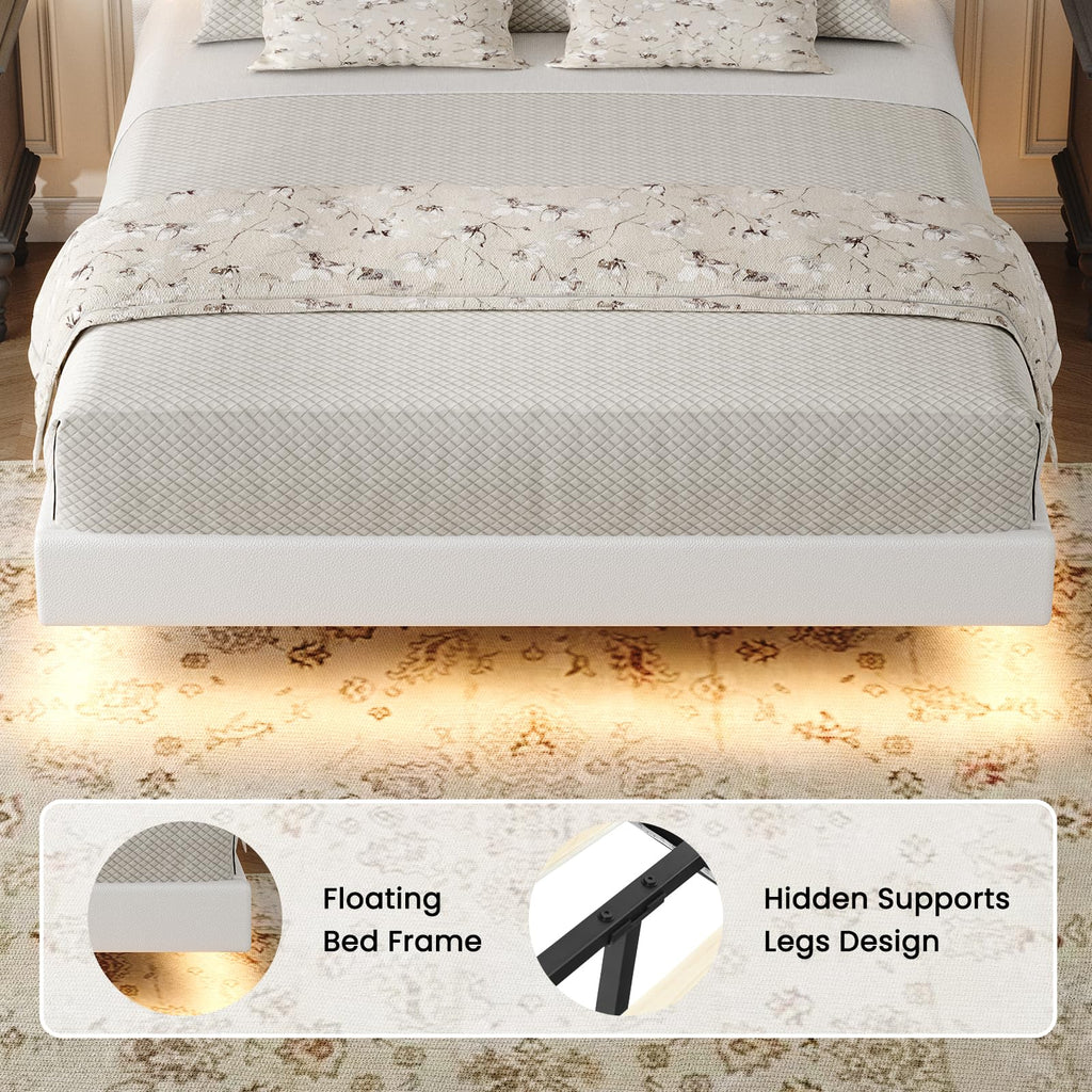 Full Floating Bed Frame with LED Lights D922