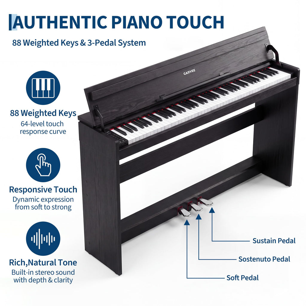 88-Key Weighted Hammer-action Digital Piano Q60896