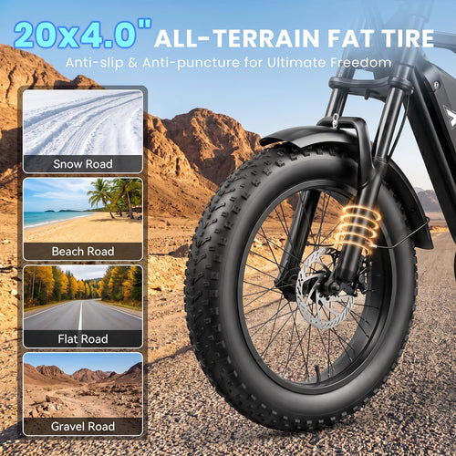 1500W Electric Bike with 48V 15Ah Removable Battery G4333