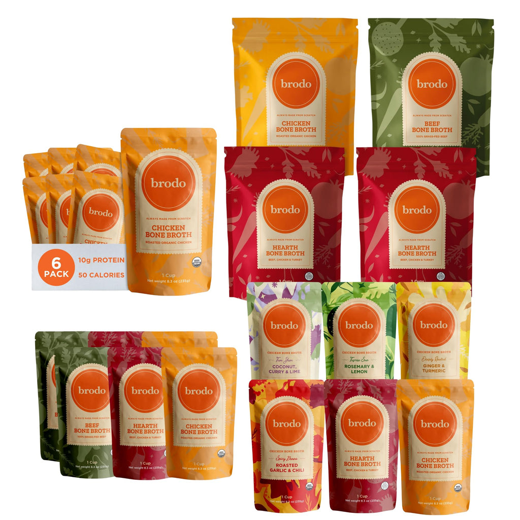 Chicken Bone Broth Variety Pack 30 Cups A246