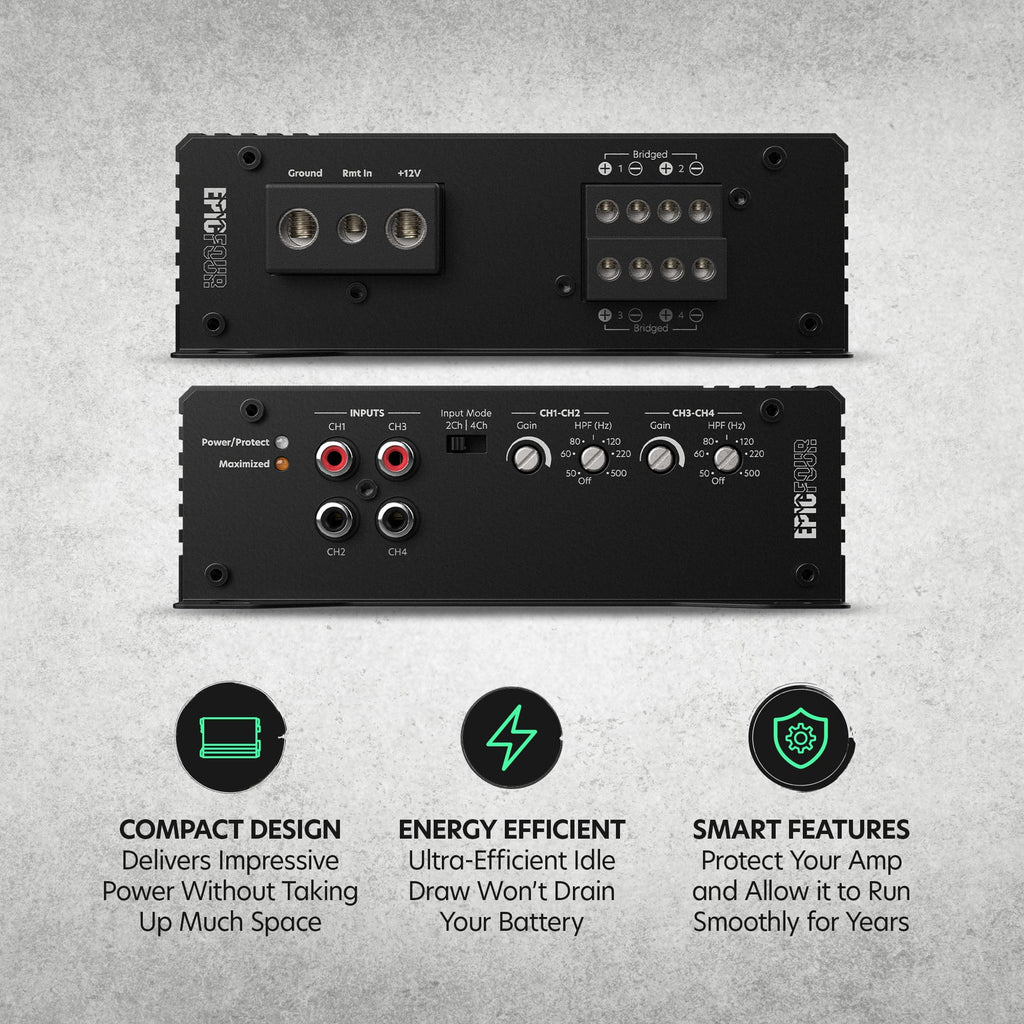 4-Channel Car Audio Amplifier 800W Class D Z1906