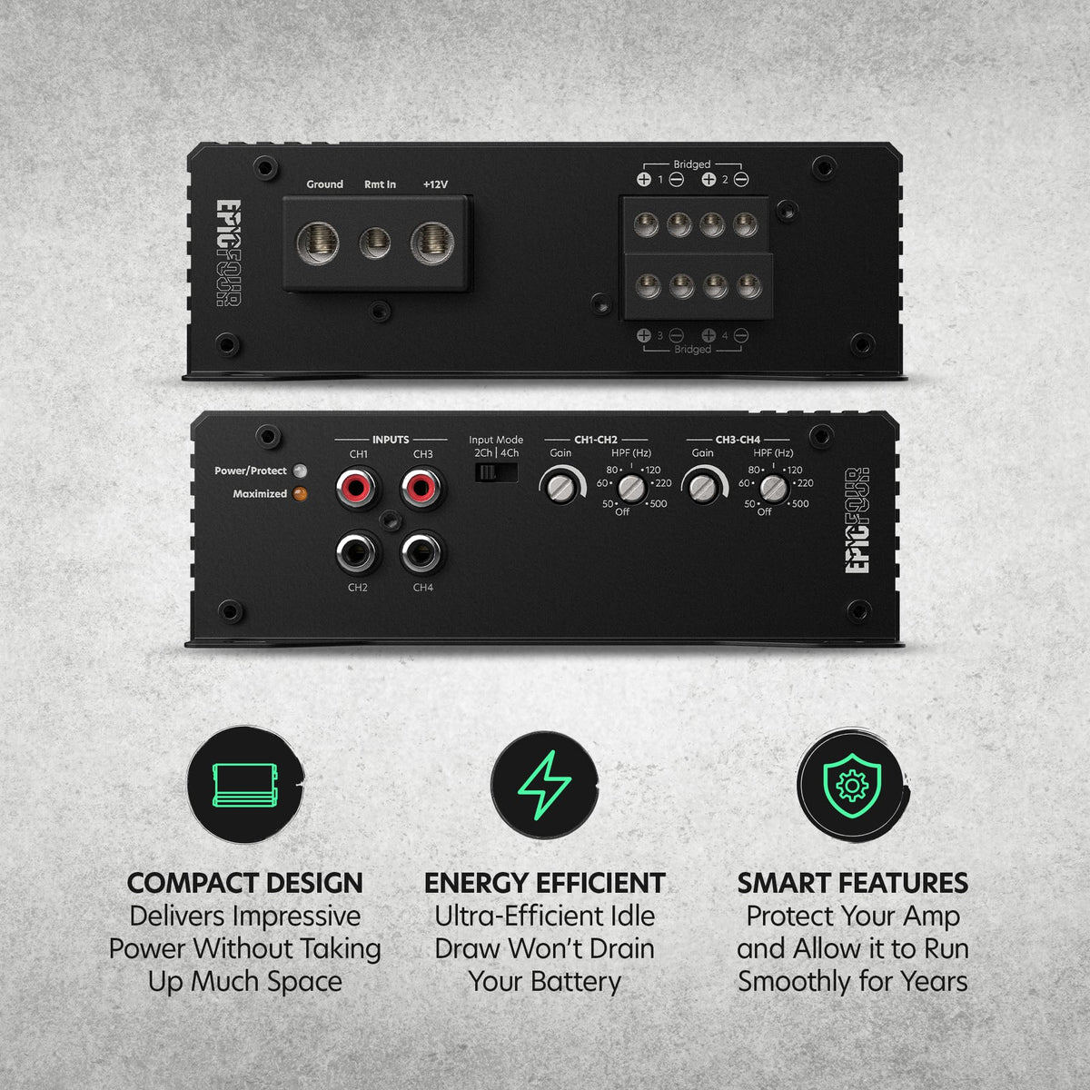 4-Channel Car Audio Amplifier 800W Class D Z1906