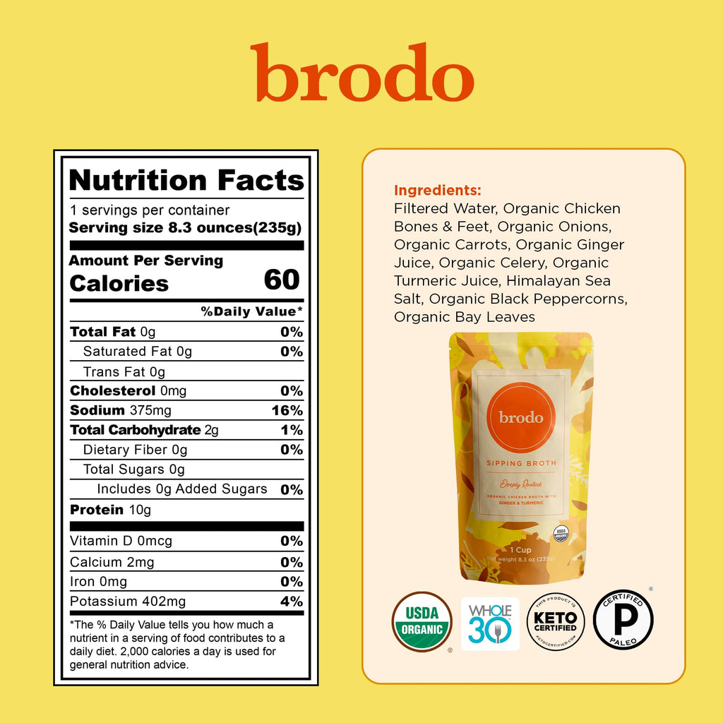 Chicken Bone Broth Variety Pack 30 Cups A246