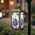 Blue Waterproof Solar Lantern O923