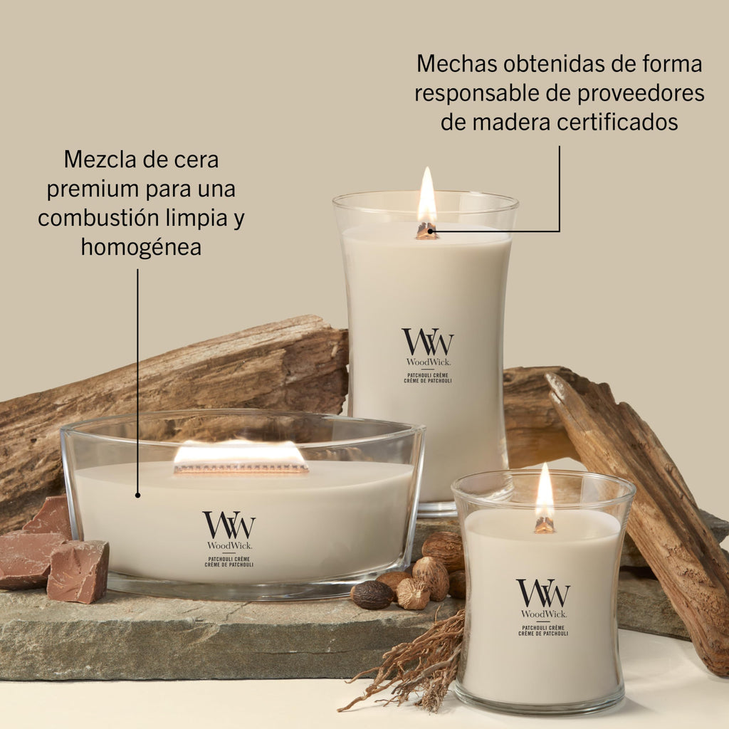 Scented Candle with Crackling Wick Up to 130 Hours B3993
