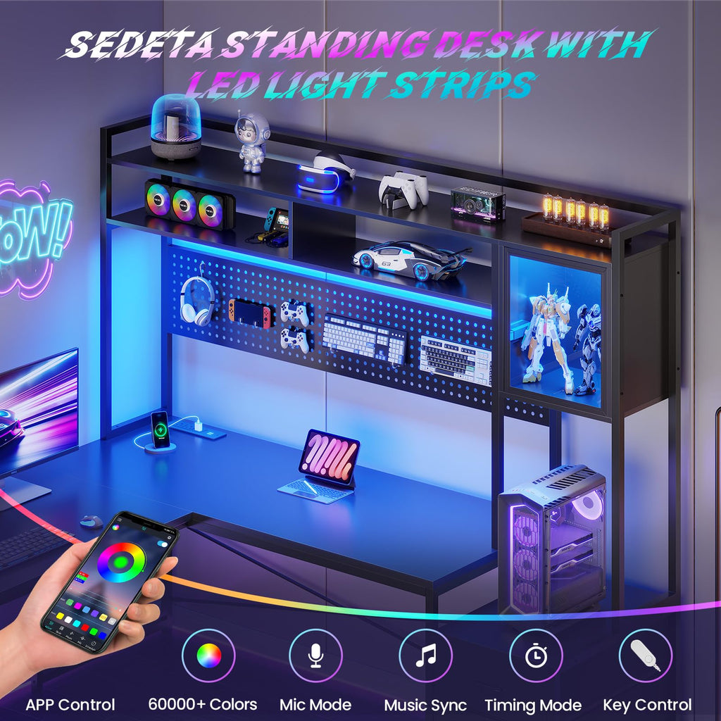 L Shaped Gaming Desk with 6 Drawers X789742