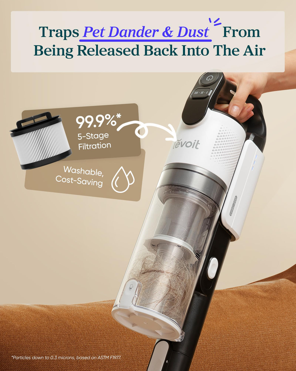 Cordless Vacuum Cleaner for Pet Hair U658