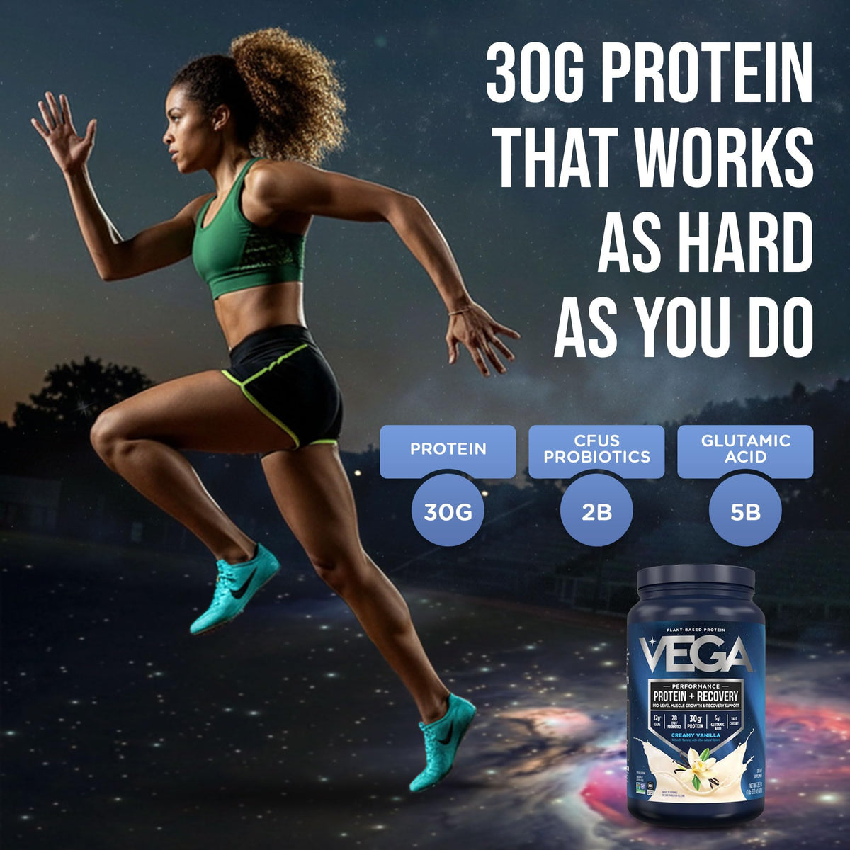Vanilla Vegan Protein Powder 28.8 oz A533197