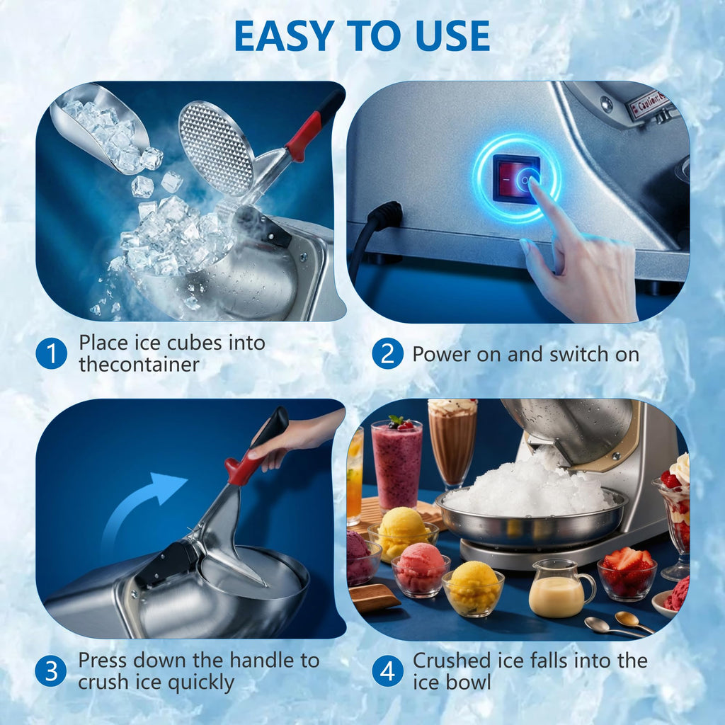 Electric Ice Crusher Shaved Ice Machine S904
