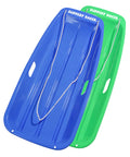 Kids Plastic Toboggan Snow Sled with Pull Rope 2 Pack I615700