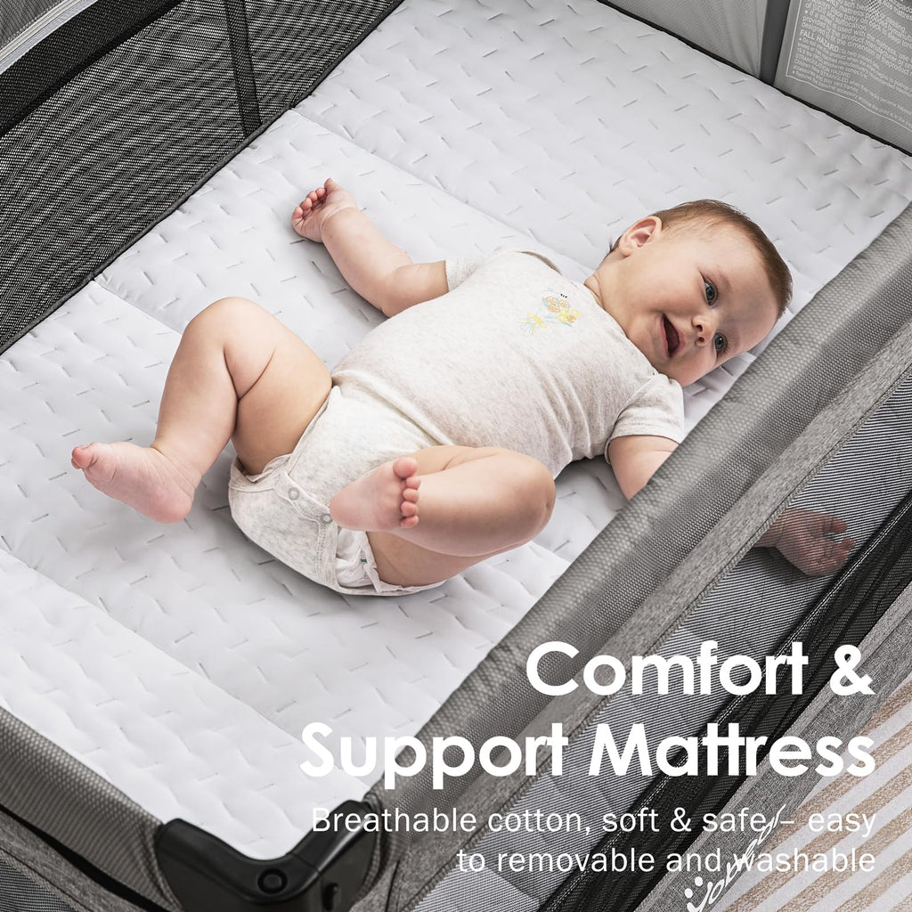 4-in-1 Baby Bassinet with Mattress and Storage Organizer Z61002