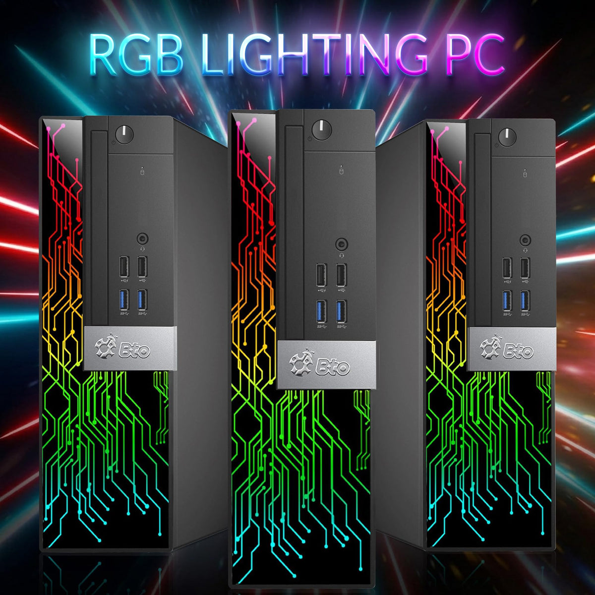RGB Gaming Desktop PC Intel Core i5 16GB RAM 512GB SSD L955728