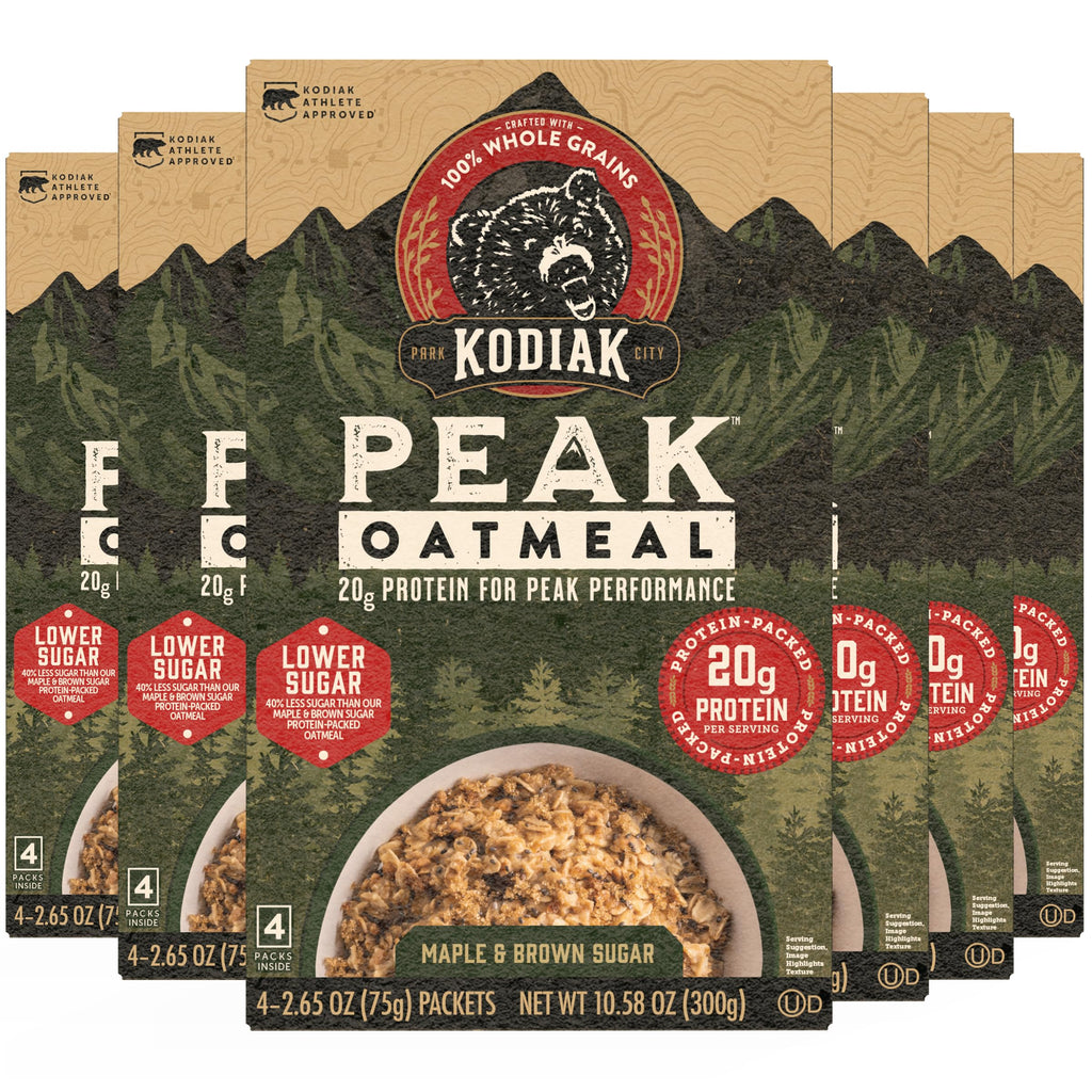 Instant Oatmeal, Maple Brown Sugar, High Protein, 6pk M22740