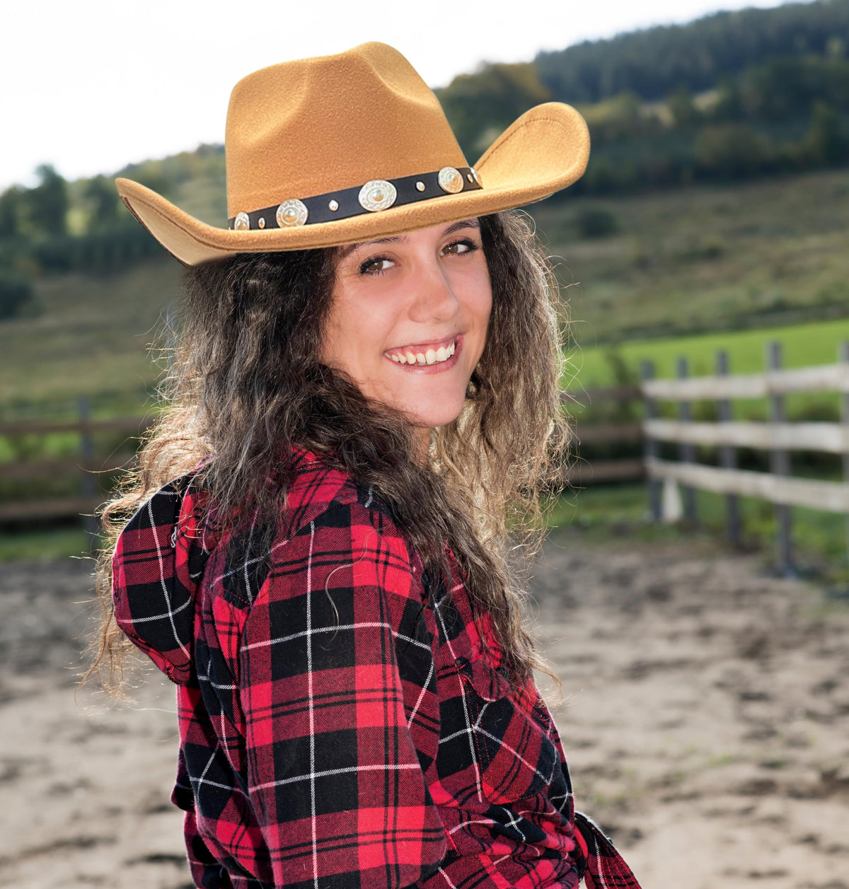 Wide Brim Felt Cowboy Hat W37014