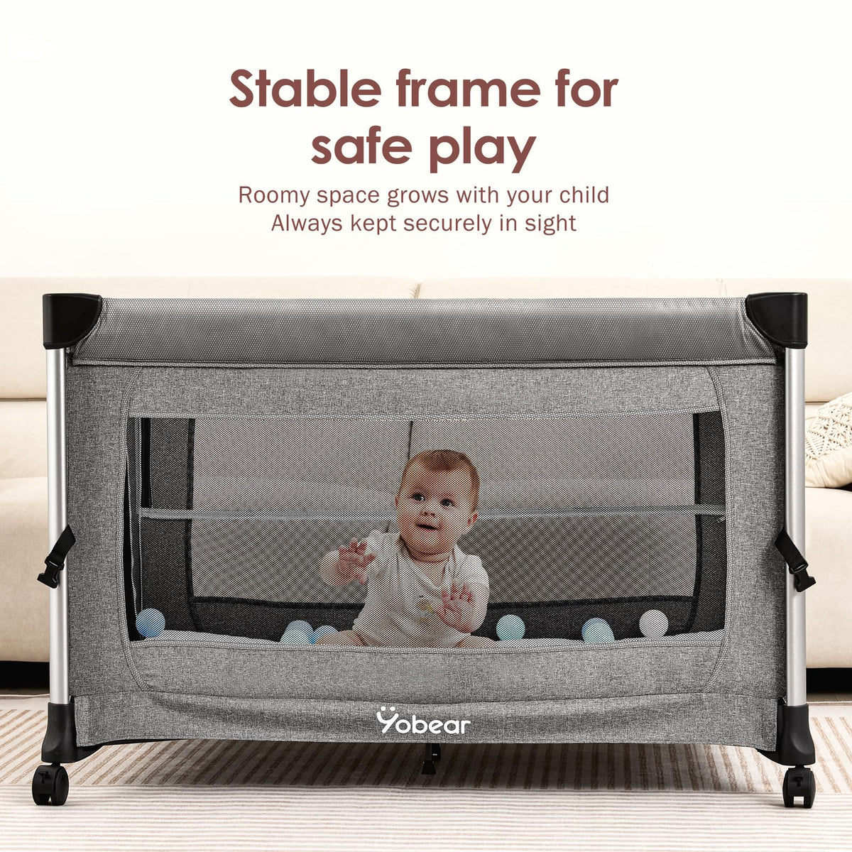 4-in-1 Baby Bassinet with Mattress and Storage Organizer Z61002