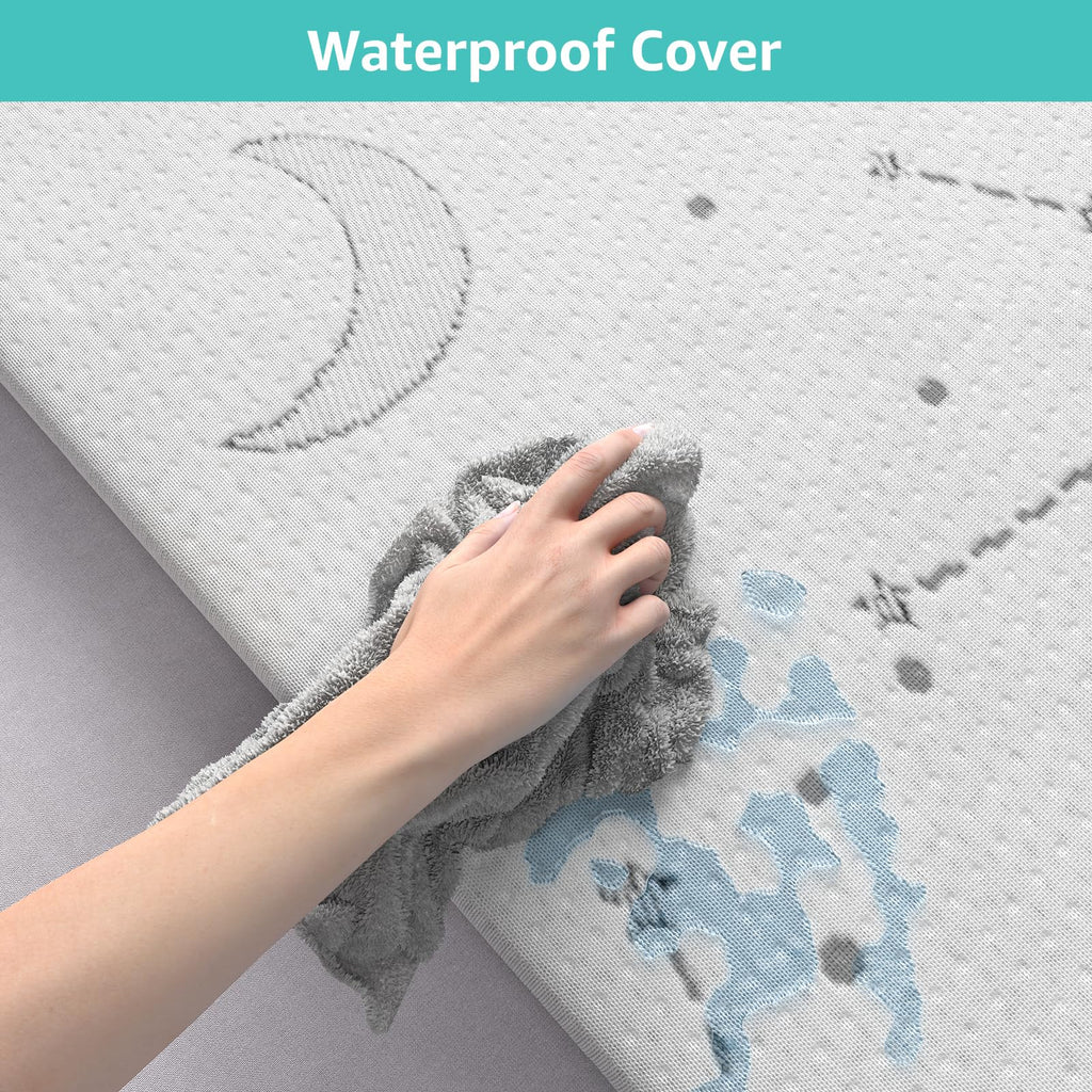 Organic Cotton Trifold Pack and Play Mattress Pad B737